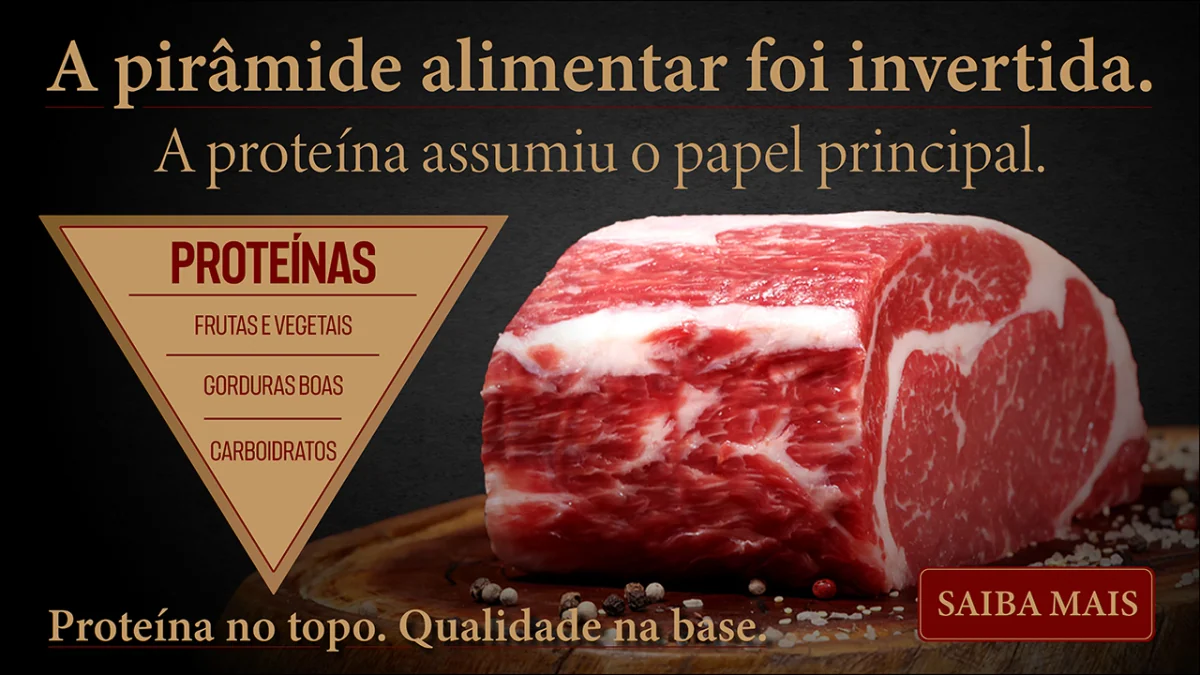 A inversão da pirâmide alimentar e o novo papel da proteína na alimentação moderna