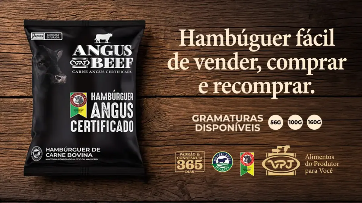 Hambúrguer Angus Certificado VPJ Alimentos: mais valor para o seu negócio, mais experiência para o consumidor