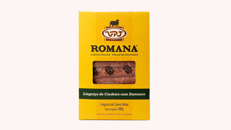 Linguica de Cordeiro Dorper com Damasco