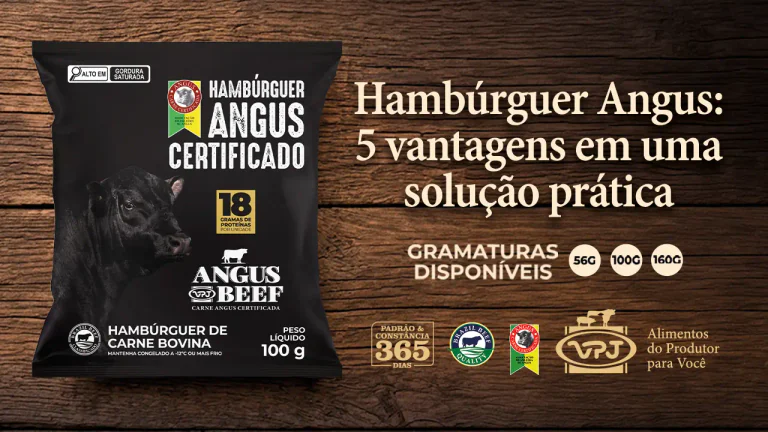 Hambúrguer Angus: 5 vantagens em uma solução prática