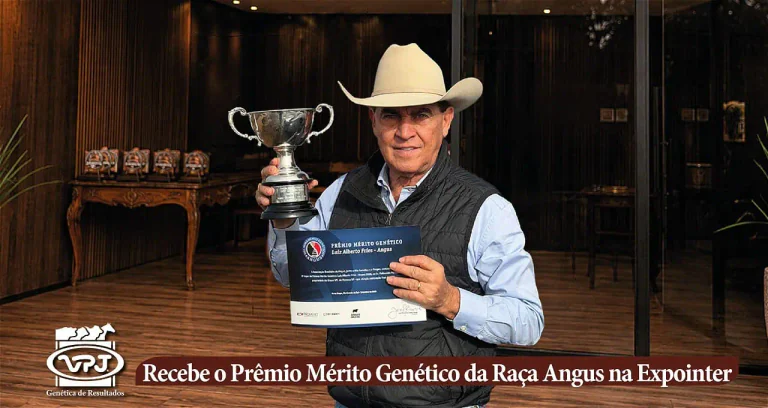 VPJ Pecuária recebe o Prêmio Mérito Genético da Raça Angus na Expointer