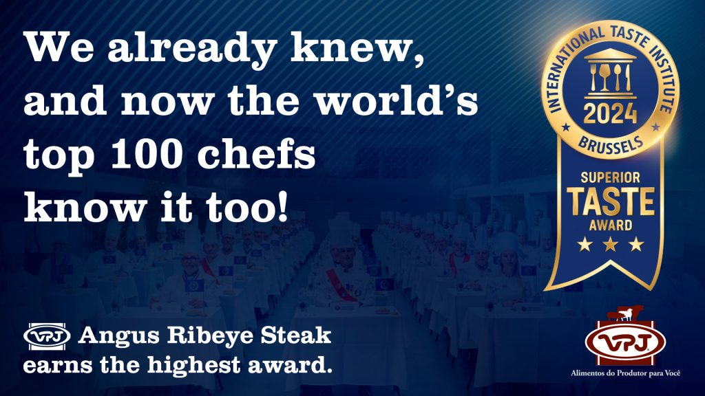 Ribeye Steak Angus by VPJ Alimentos Wins Top Marks at the 2024 Superior Taste Award Banner Taste Award