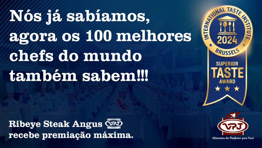 A VPJ Alimentos alcançou um feito histórico para a gastronomia brasileira ao conquistar nota máxima no Superior Taste Award 2024, em avaliação realizada nos Emirados Árabes, pelos mais renomados chefs do mundo.